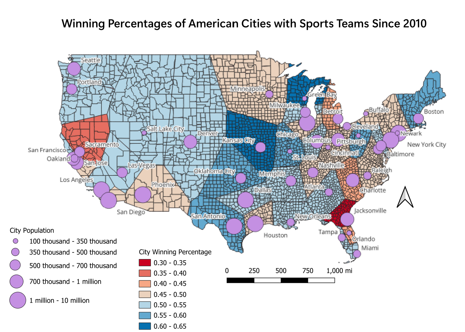 Win Percentage Map